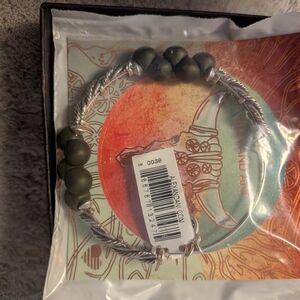 Alex and Ani Spirit Spiral Forest Rafaelian Silver Expandable Bangle.